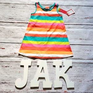 🆕️ OKIE DOKIE GIRL'S SLEEVELESS STRIPE DRESS